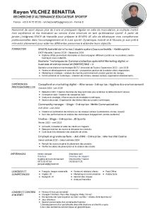 CV Rayan VILCHEZ (Coach sportif)